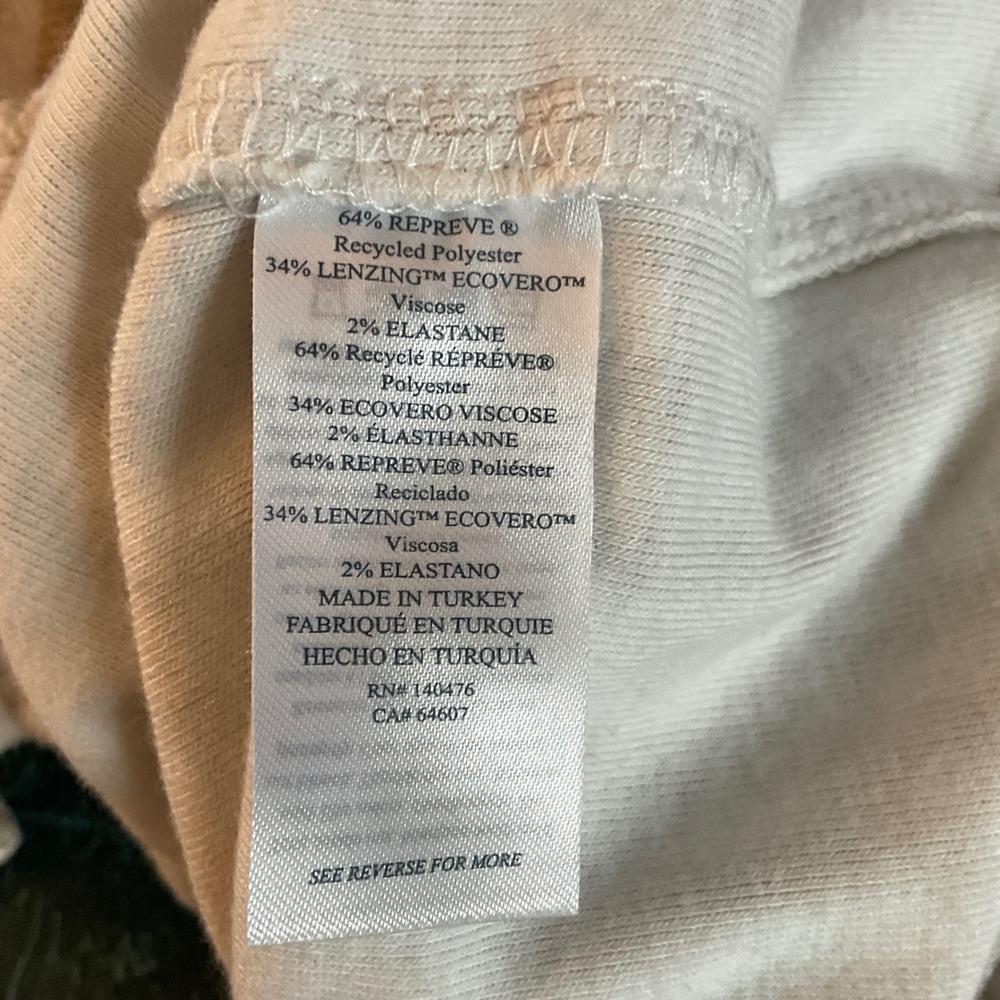 Faherty Legend Sweater Shirt Tannin Stripe Tan Cream Button Down Top Womens M - Picture 11 of 12